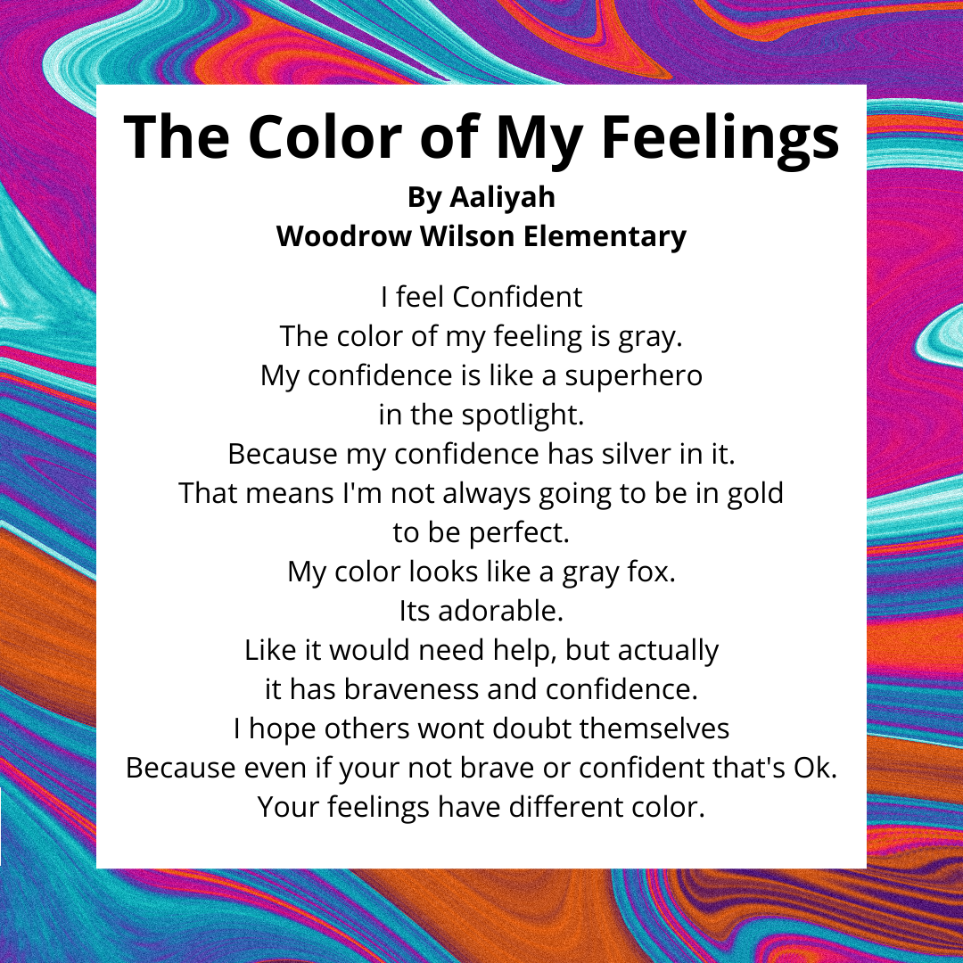 Color Of My Feelings – Youth Poetry